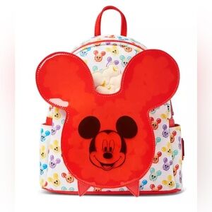 Disney Loungefly Mickey Mouse Balloon Popcorn Mini Backpack